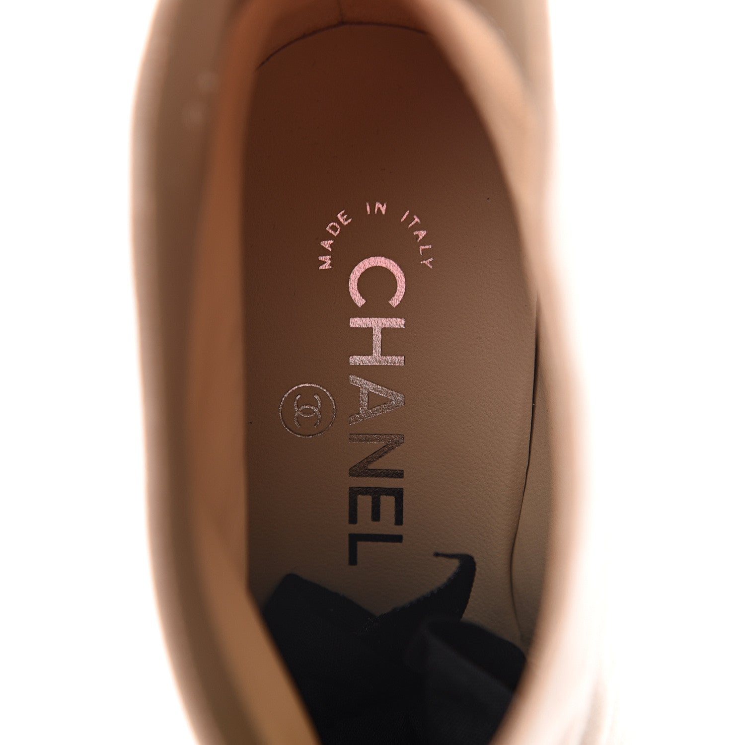 Chanel Suede Calfskin Satin Gabrielle Cap Toe Short Boots 39 Beige Black 6 of 9