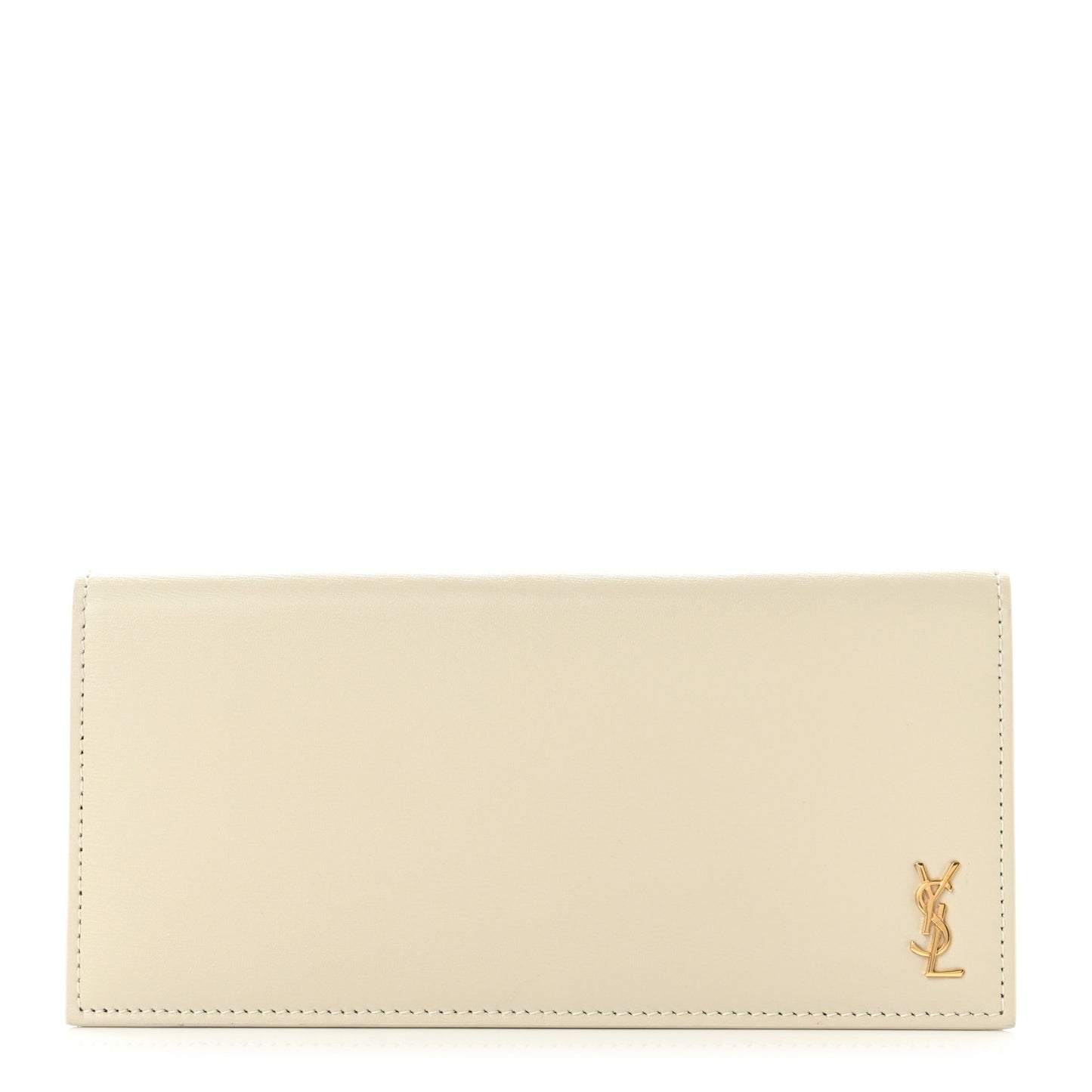Calfskin Tiny Monogram Cassandre Wallet Crema Soft