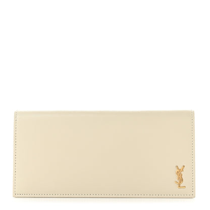 Saint Laurent Calfskin Tiny Monogram Cassandre Wallet Crema Soft 1 of 7