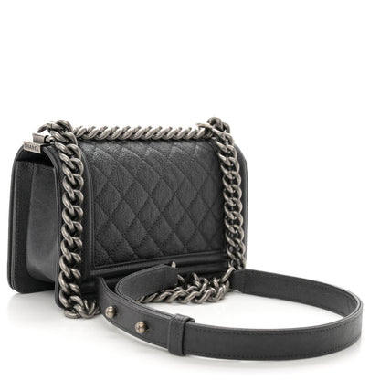 Chanel Caviar Quilted Small Boy Flap Grey 3 of 10