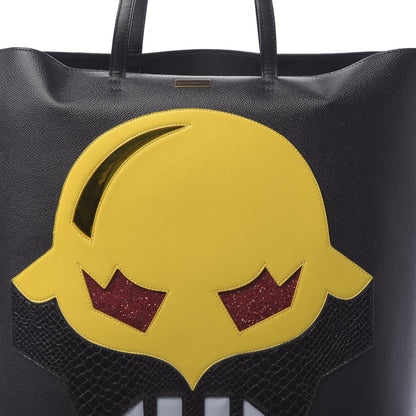 Stella McCartney Faux Leather Superheroes Tote Canary Black 10 of 12