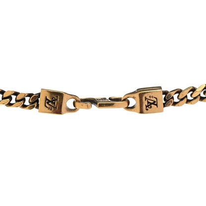 Louis Vuitton X NIGO Metal LV Squared Necklace Gold 5 of 5