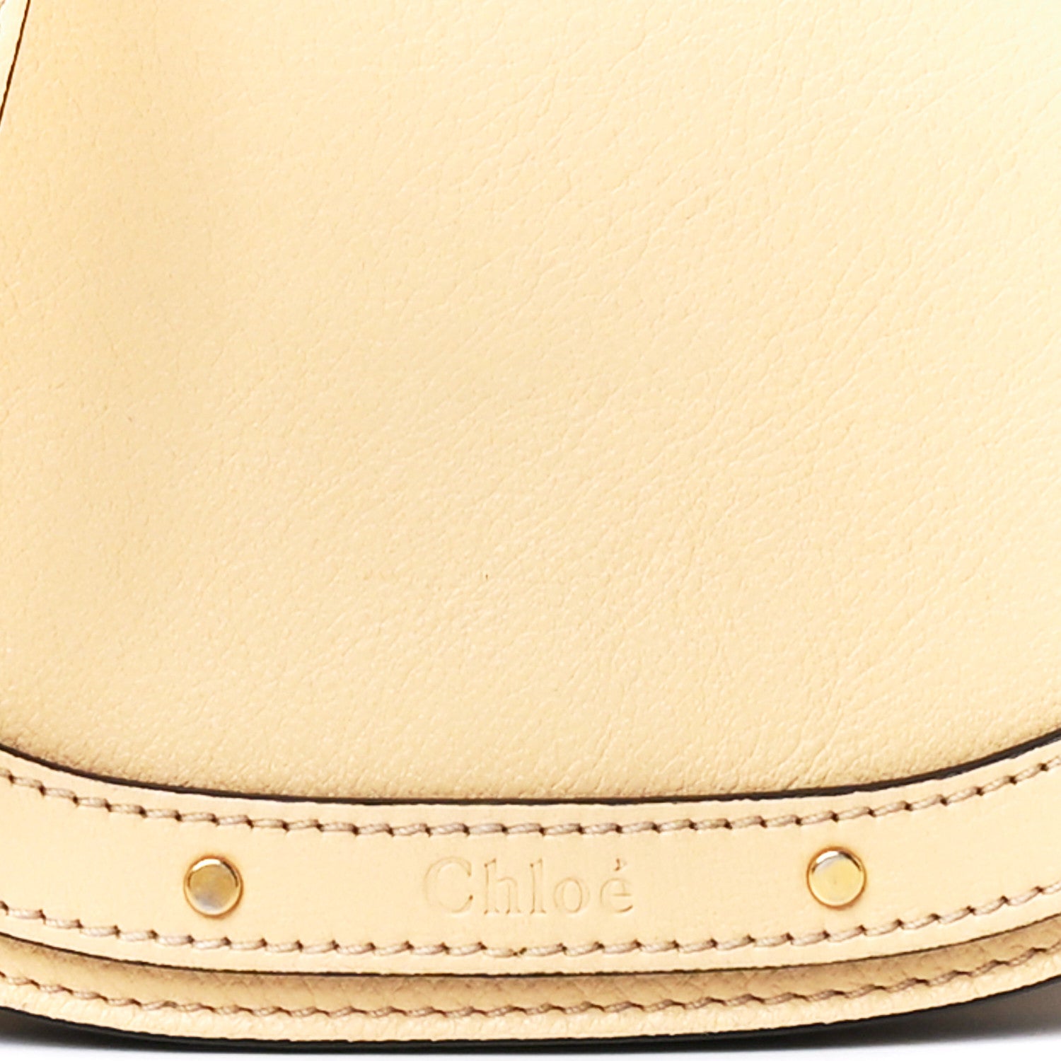 Chloe Calfskin Suede Small Nile Bracelet Bag Subtle Yellow 10 of 13