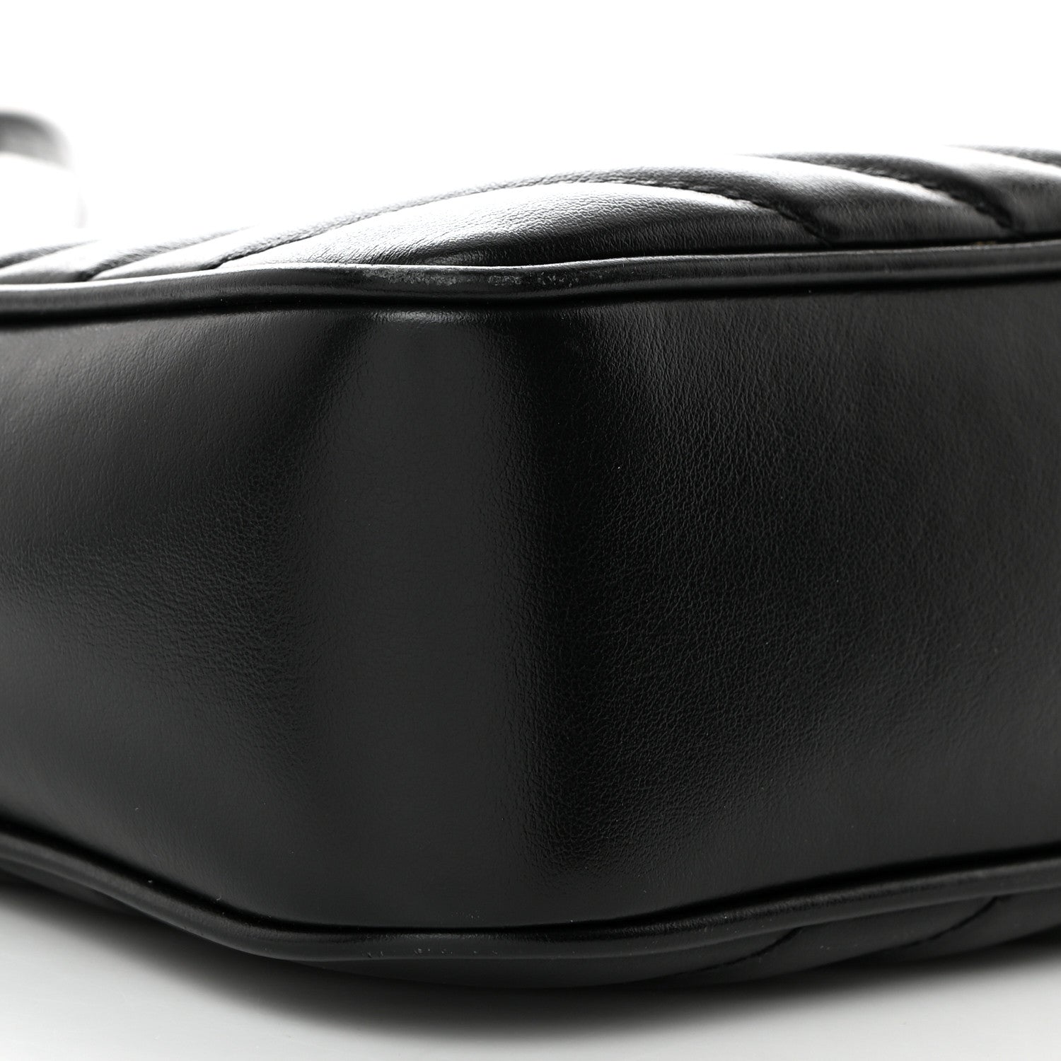 Saint Laurent Calfskin Matelasse Monogram Monochrome Lou Camera Bag Black 9 of 10