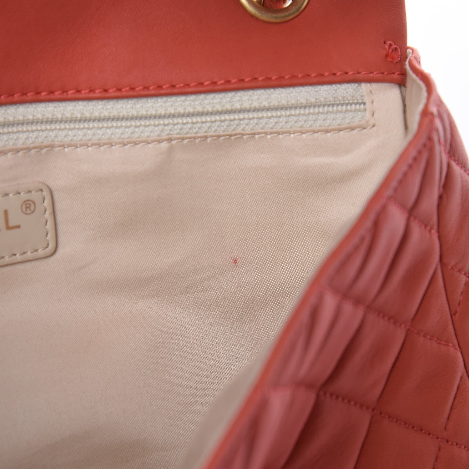 Chanel Lambskin Quilted Medium Cruise Charm Flap Red 8 of 10
