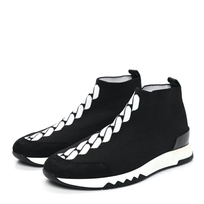 Hermes Mesh Volo Sneakers 37 Black 3 of 8