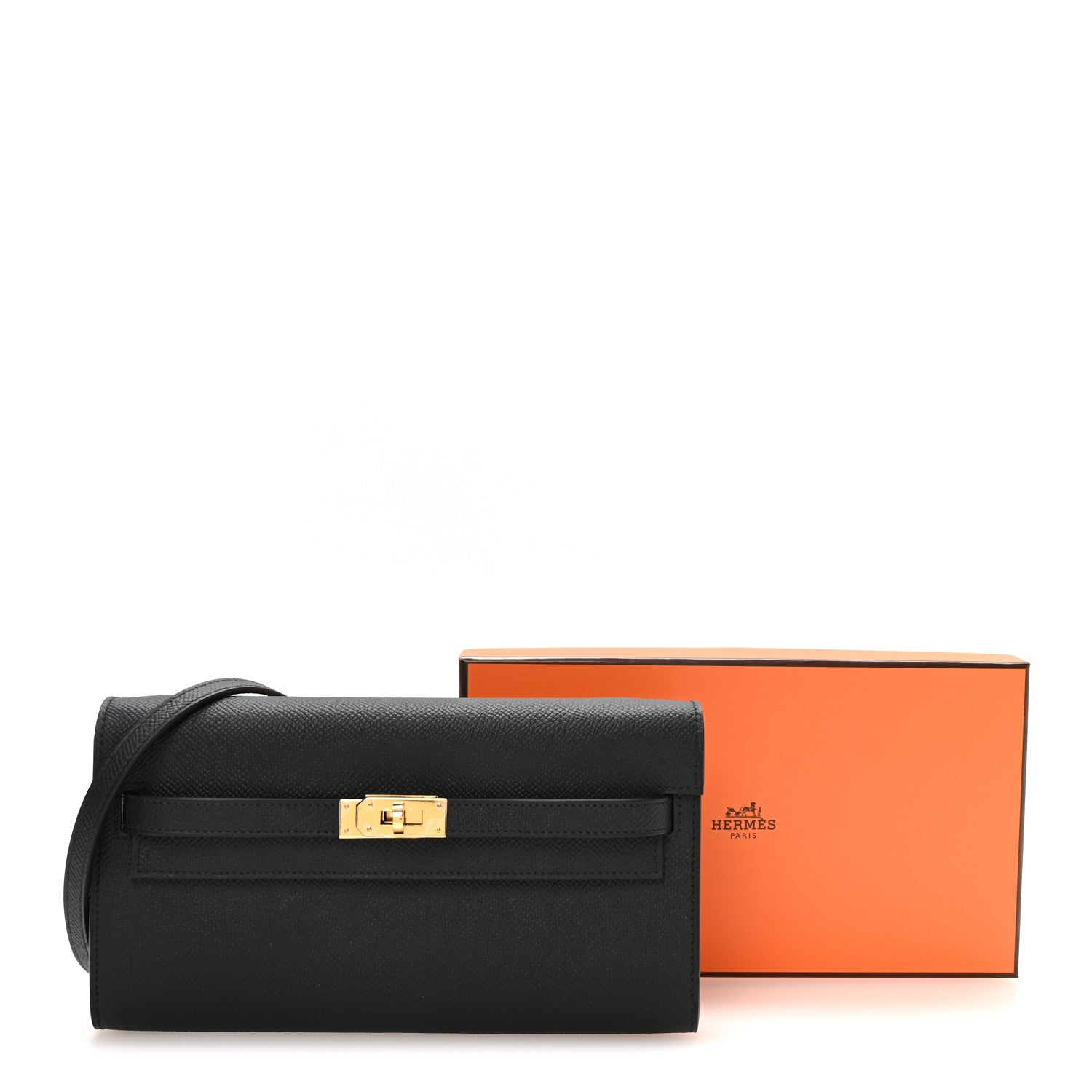 Hermes Epsom Kelly Wallet To Go Black 10 of 10