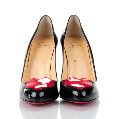 Christian Louboutin Patent Doracora 100 Pumps 40.5 Black 4 of 14