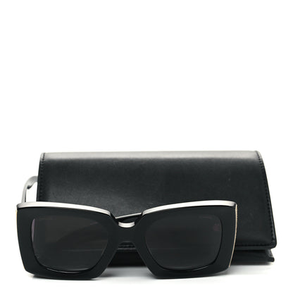 Chanel Acetate Rectangle Sunglasses 5435-A Black 7 of 7