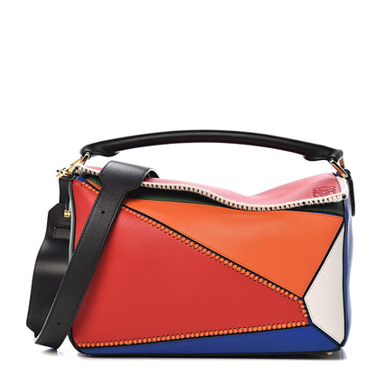 Loewe Calfskin Medium Patchwork Puzzle Bag Multicolor 1 of 13