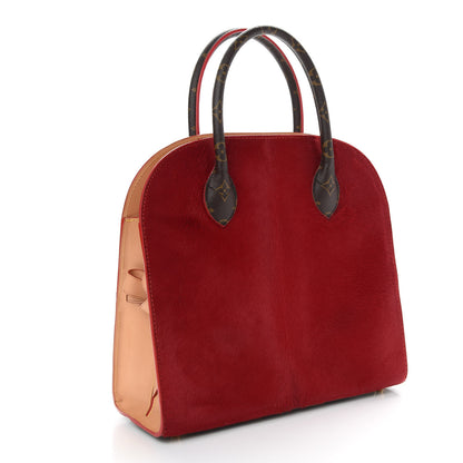 Louis Vuitton Monogram Calf Hair Spikes Iconoclasts Christian Louboutin Tote Red 2 of 8