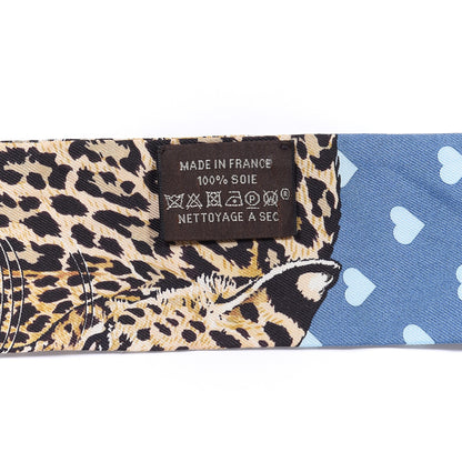 Hermes Silk Jungle Love Love Twilly Bleu Gitane Gris Bleuete 3 of 4