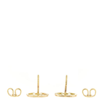 Gucci 18K Yellow Gold GG Tissue Stud Earrings 3 of 5