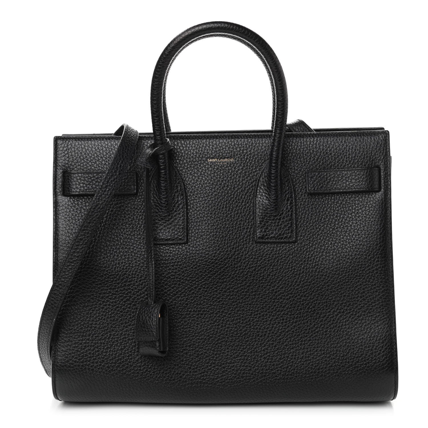 Saint Laurent Grained Calfskin Small Sac De Jour Black 1 of 10