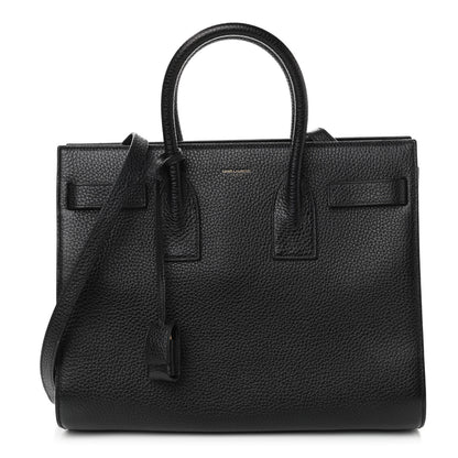 Saint Laurent Grained Calfskin Small Sac De Jour Black 1 of 10