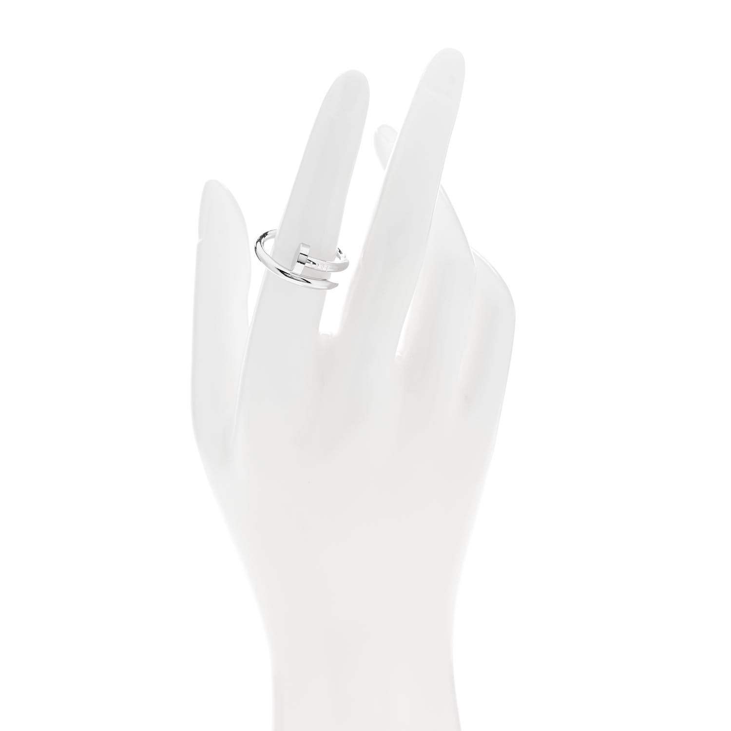 Cartier 18K White Gold Juste Un Clou Ring 54 7 2 of 6