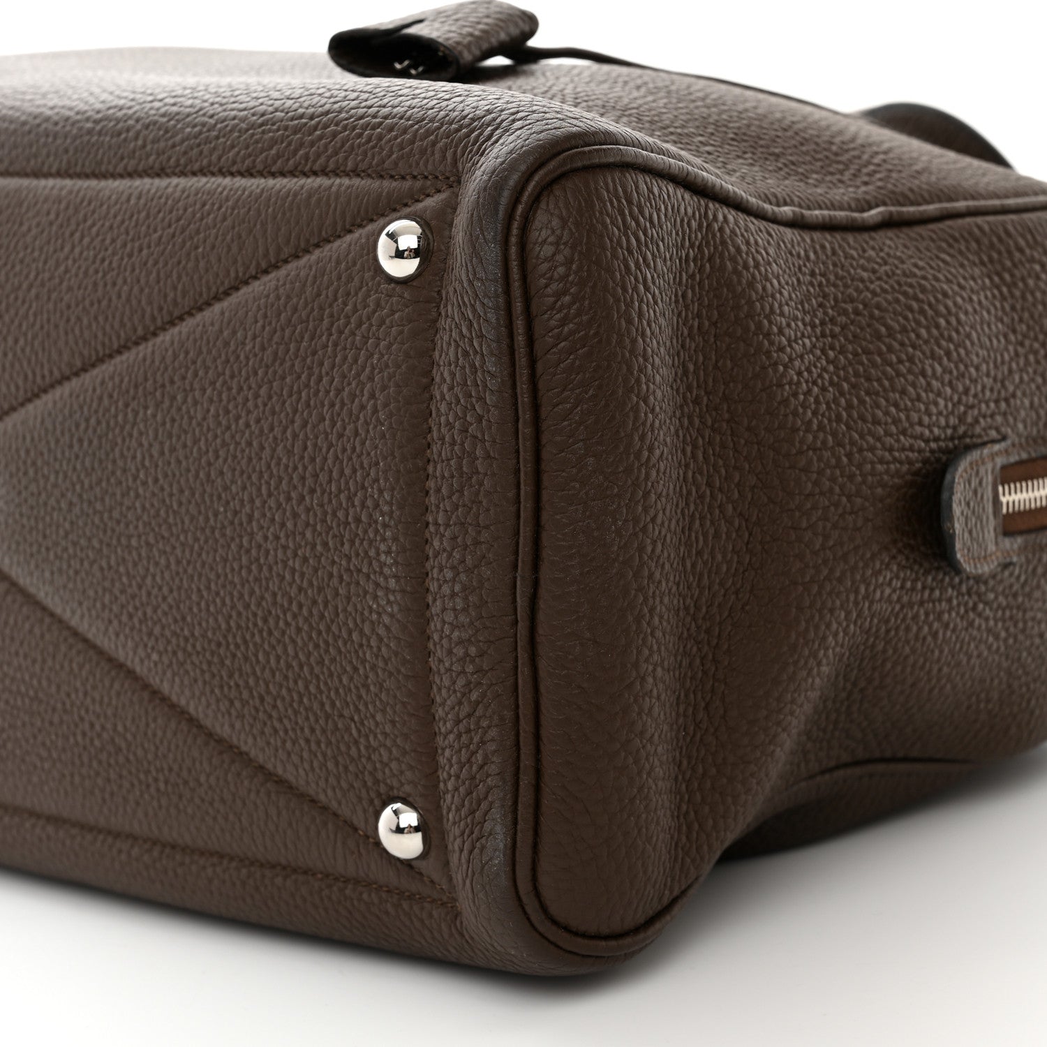 Hermes Taurillon Clemence Victoria II 35 Chocolate 10 of 10