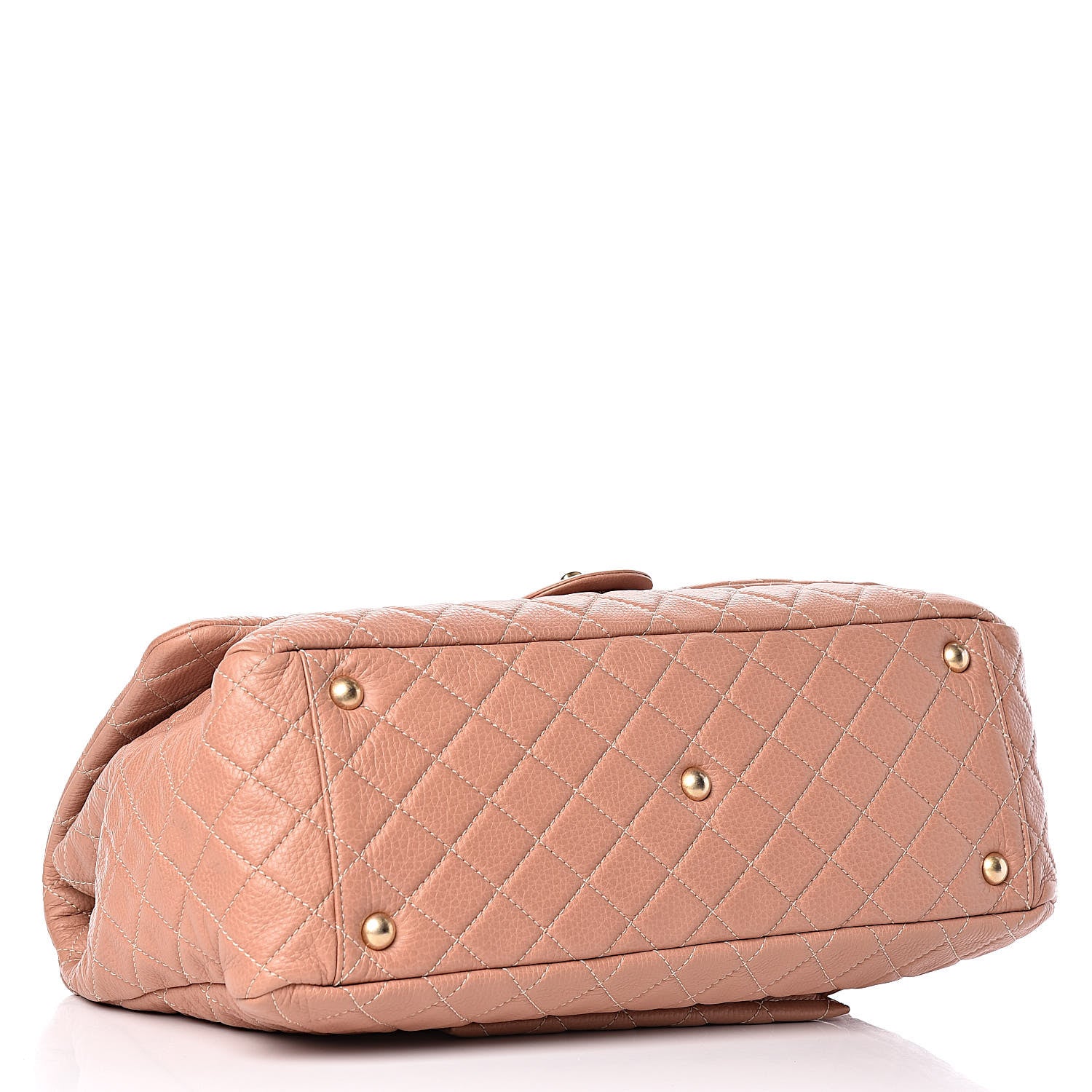 Chanel Calfskin Quilted XXL Travel Flap Bag Pink 4 of 11