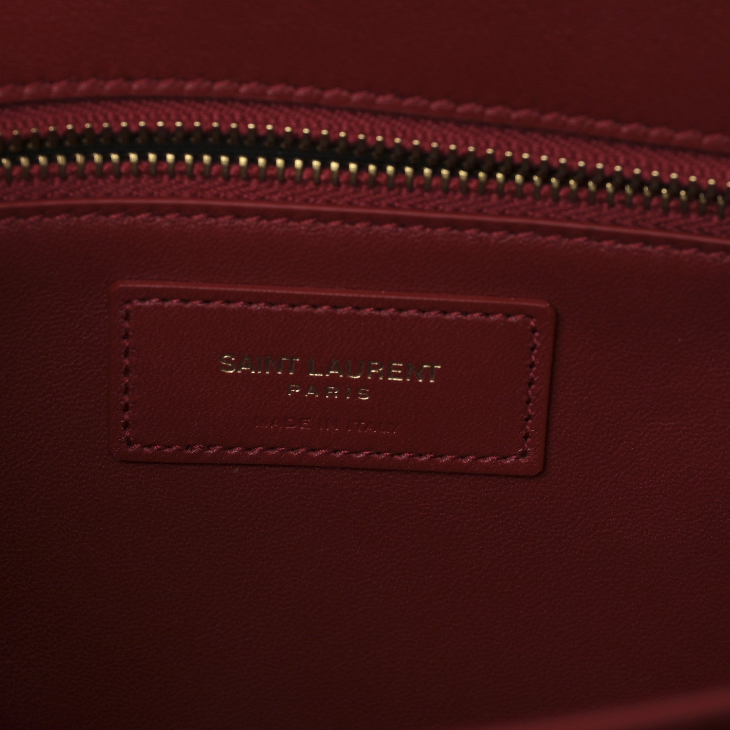 Saint Laurent Smooth Calfskin Le Maillon Satchel Rouge Eros 6 of 8