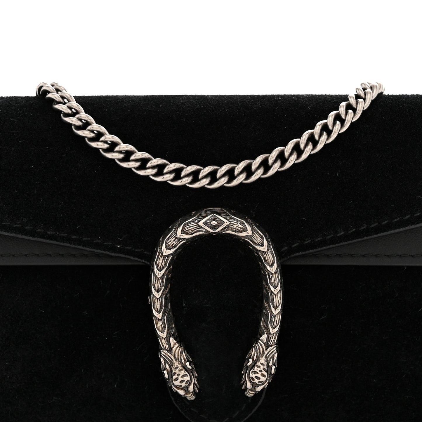 Suede Super Mini Dionysus Shoulder Bag Black