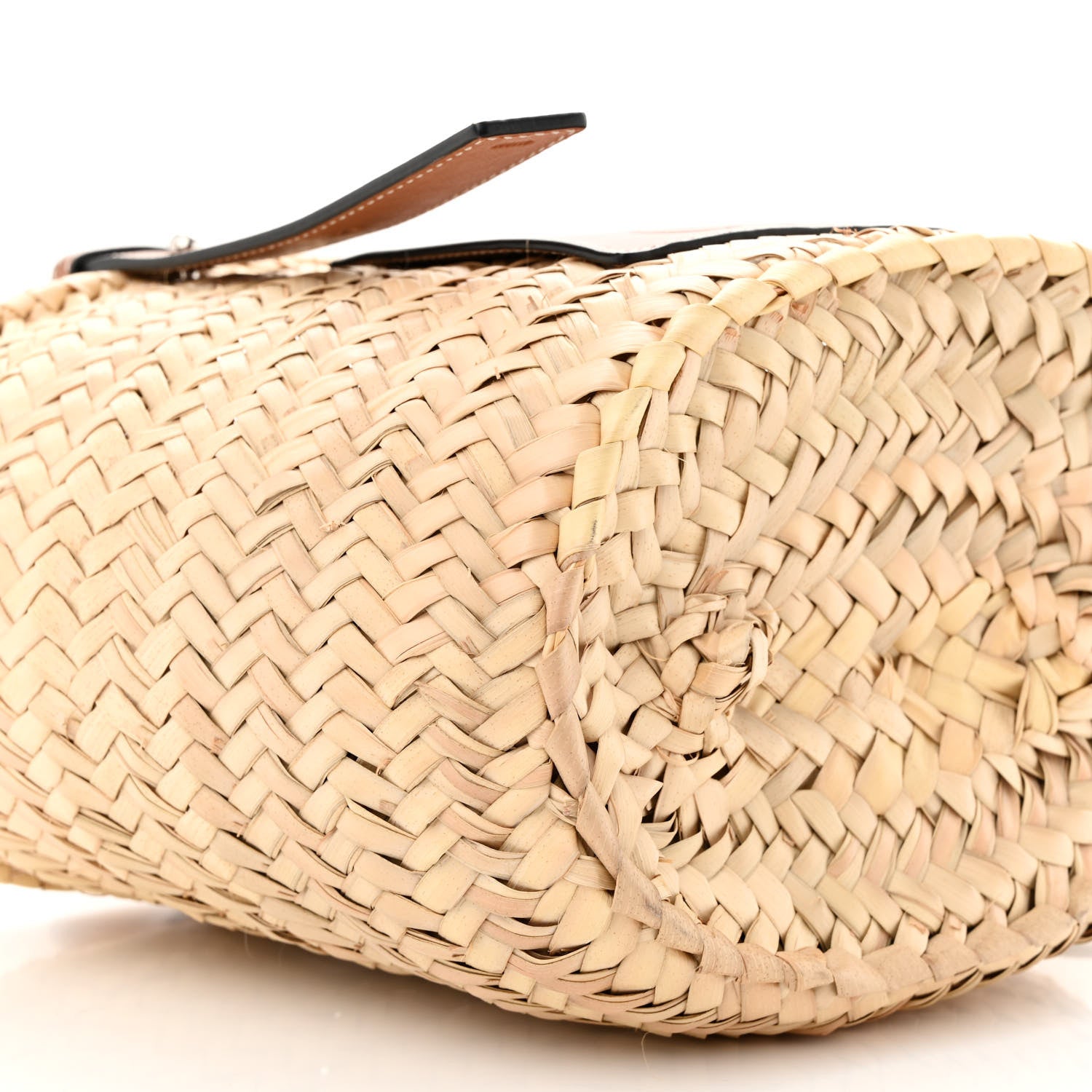 Loewe Raffia Small Basket Tote Bag Natural Tan 9 of 10