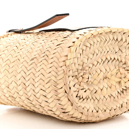 Loewe Raffia Small Basket Tote Bag Natural Tan 9 of 10