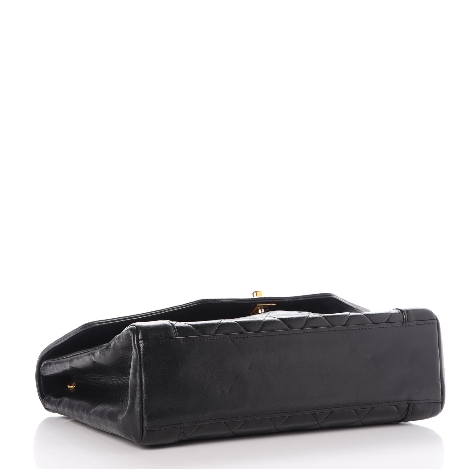 Chanel Lambskin Quilted Medium Single Flap Black 4 of 11