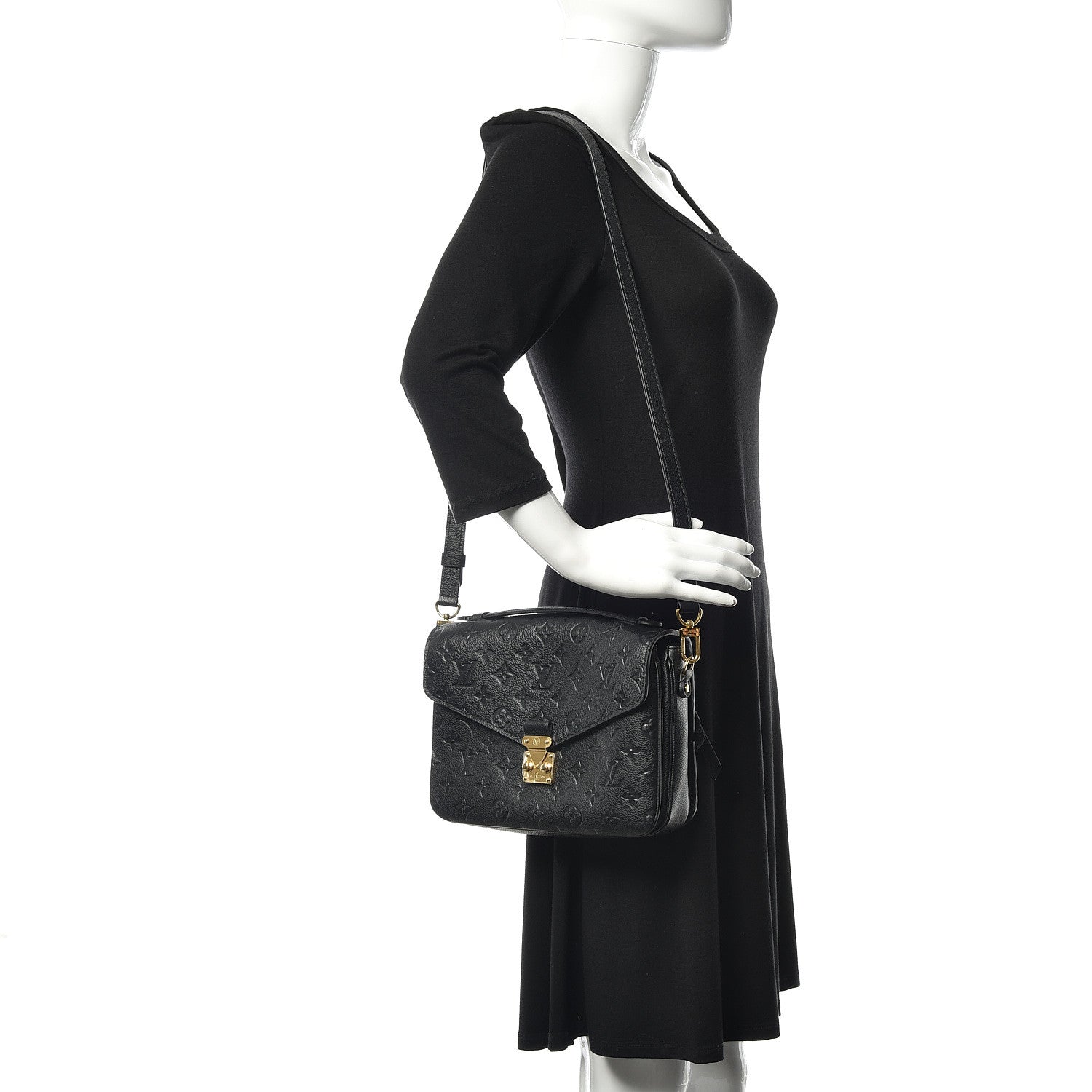 Louis Vuitton Empreinte Pochette Metis Black 2 of 12