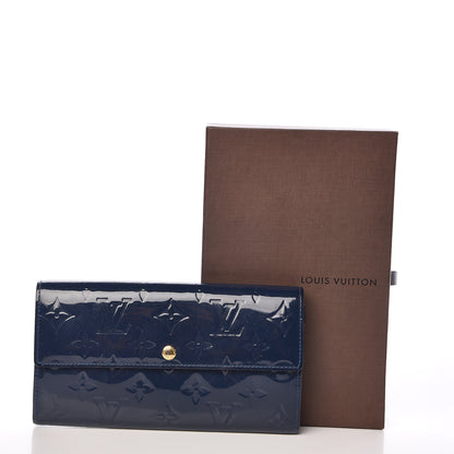 Louis Vuitton Vernis Sarah Wallet Grand Blue 11 of 11