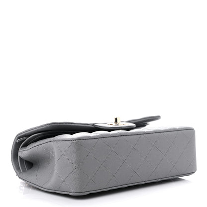 Chanel Caviar Quilted Small Double Flap Grey 4 of 10