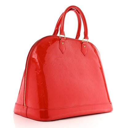 Louis Vuitton Vernis Alma MM Rouge Grenadine 3 of 15