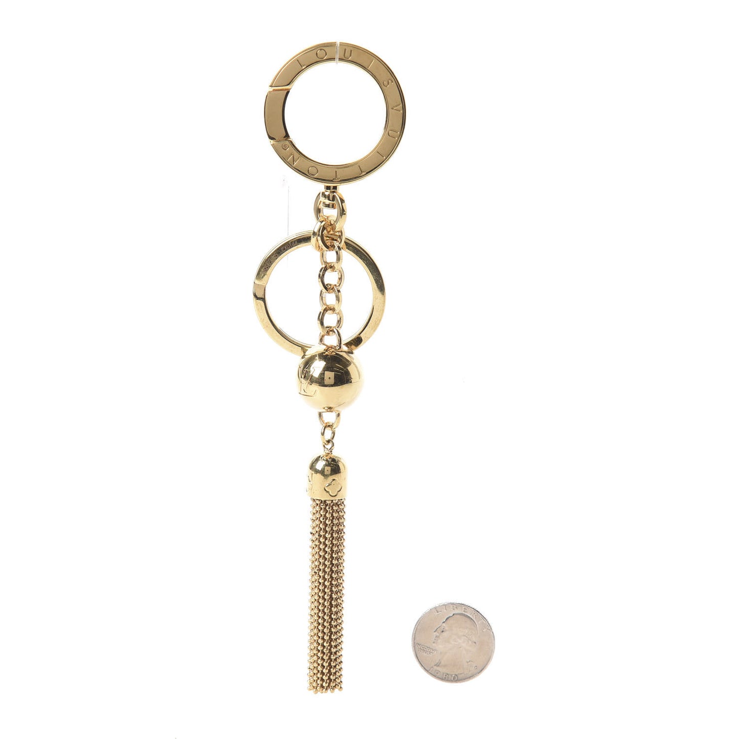 Goldtone Swing Key Holder Bag Charm