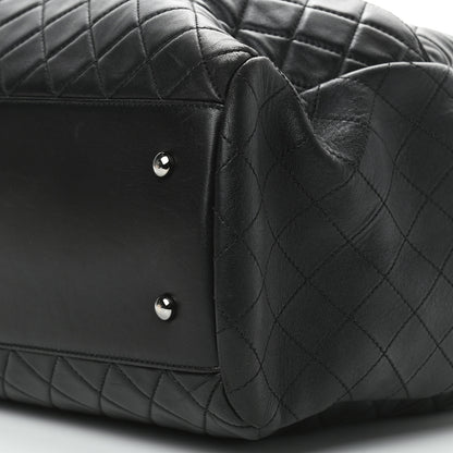 Chanel Lambskin Quilted Large Drawstring Bag Black 9 of 9