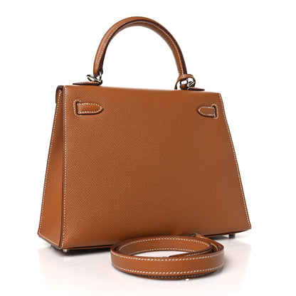 Hermes Epsom Kelly Sellier 25 Gold 3 of 10