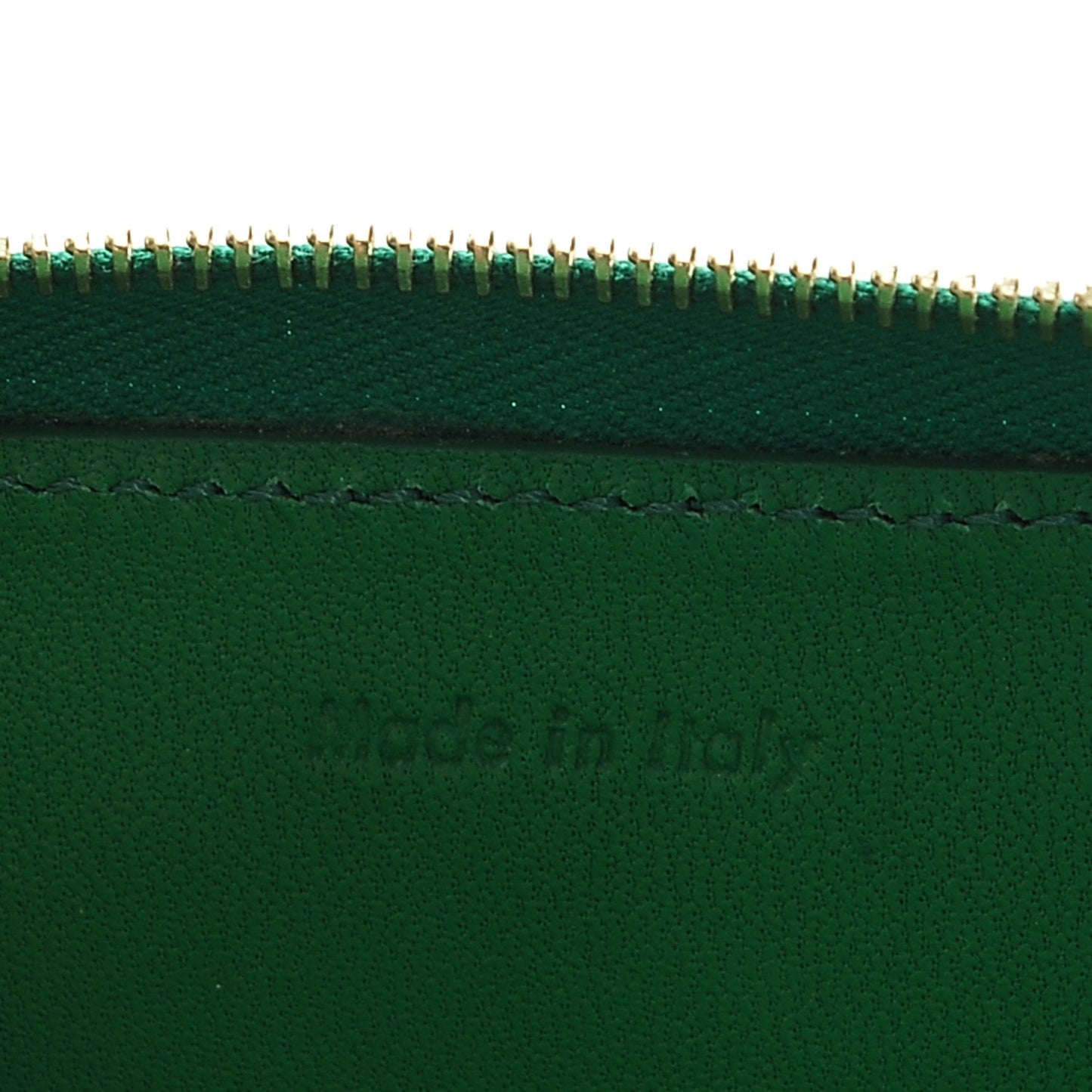 Calfskin Medium Half Zip Multifunction Wallet Coin Purse