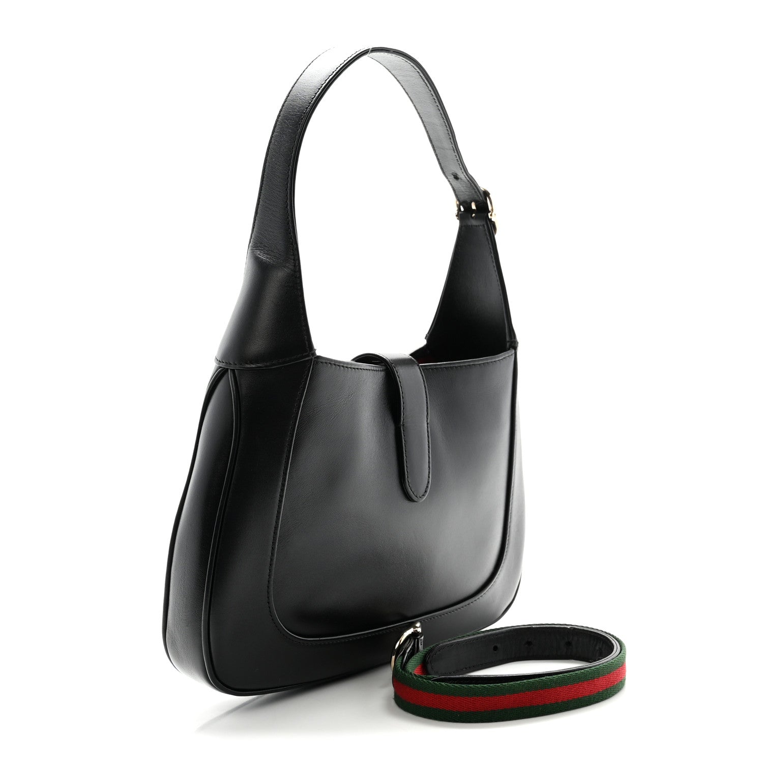 Gucci Calfskin Small Jackie Shoulder Bag Black 3 of 10