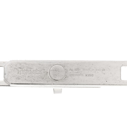 Hermes Sterling Silver Kelly Chaine Lariat Necklace 4 of 4