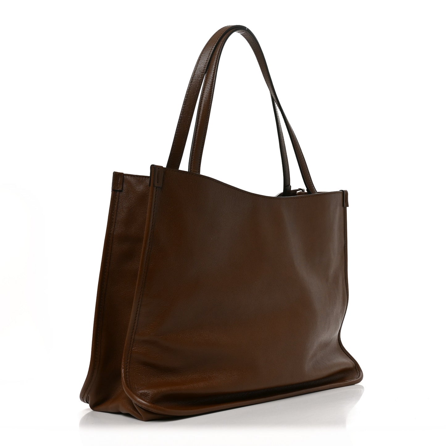 New Sakai Calfskin Lux Horsebit 1955 Tote Bag Brown Sugar