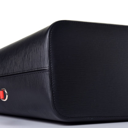 Louis Vuitton Epi Neverfull MM Noir Figue Safran 7 of 10