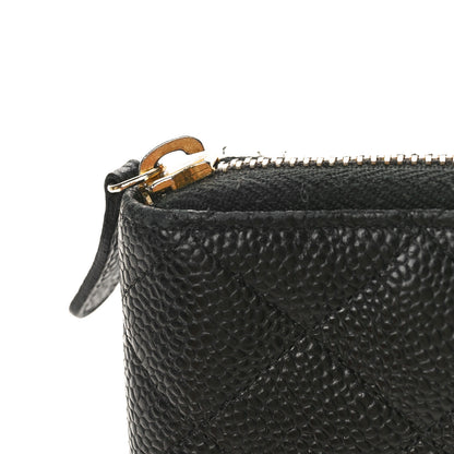 Chanel Caviar Quilted Large Zip Around Organizer Wallet Black 12 of 12