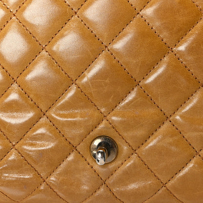 Chanel Glazed Calfskin Castle Rock Medium Flap Yellow 13 of 20