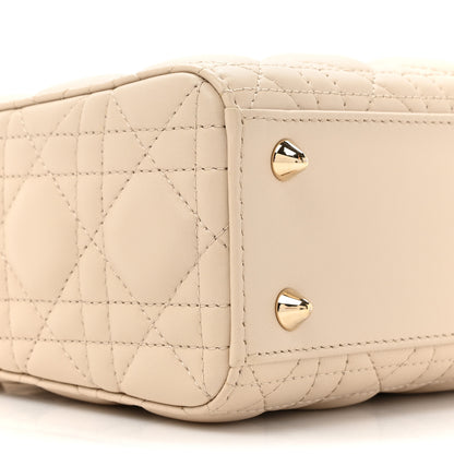 Christian Dior Lambskin Cannage Small My ABCDior Lady Dior Beige 9 of 10