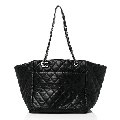 Chanel Lambskin Quilted Week End on Mars Tote Black 3 of 20