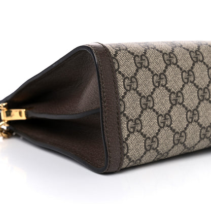 Gucci GG Supreme Monogram Web Medium Ophidia Chain Shoulder Bag Brown 8 of 17