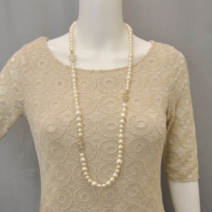 Chanel Crystal CC Pearl Necklace 3 of 6