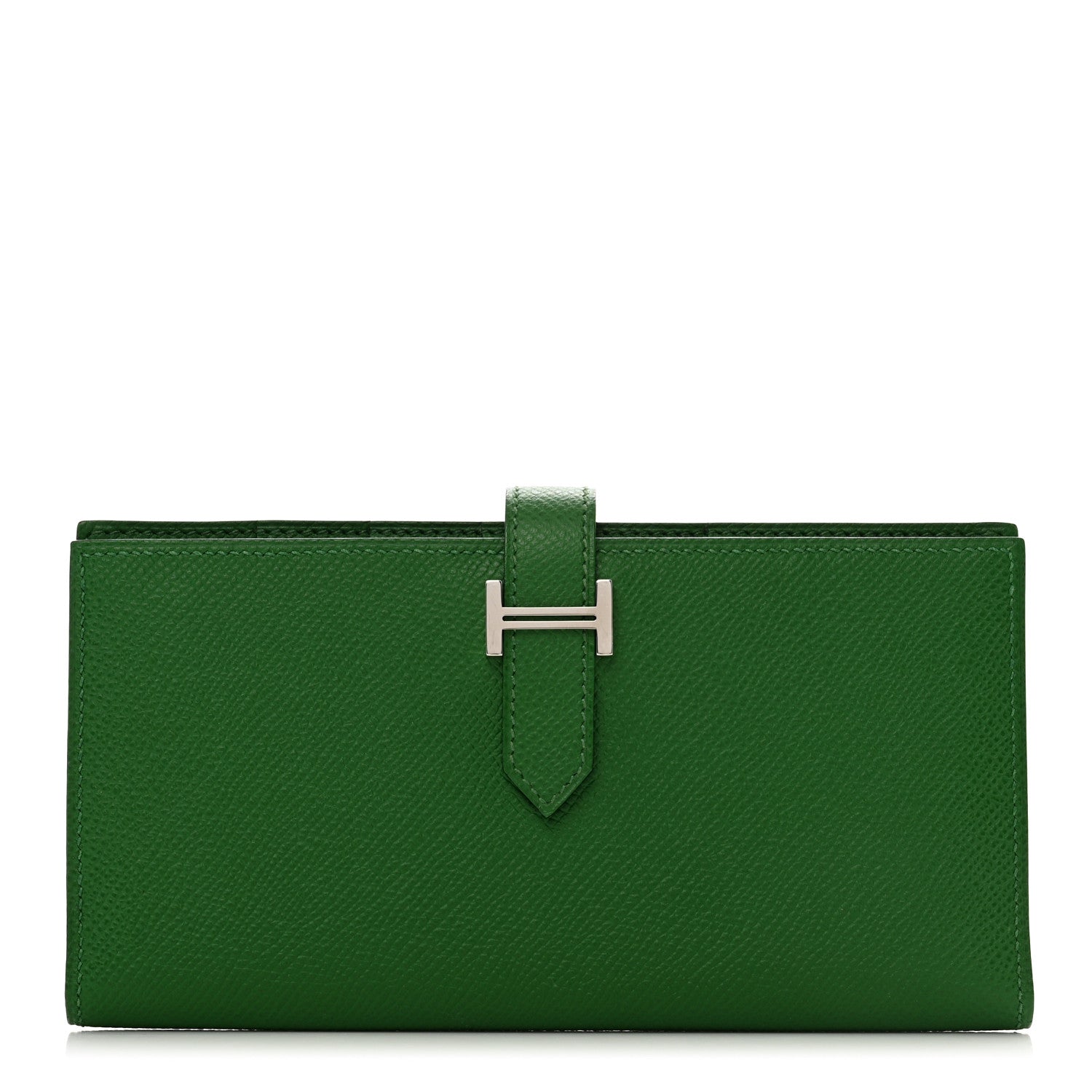 Hermes Epsom Bearn Gusset Wallet Vert Bengale 2 of 7