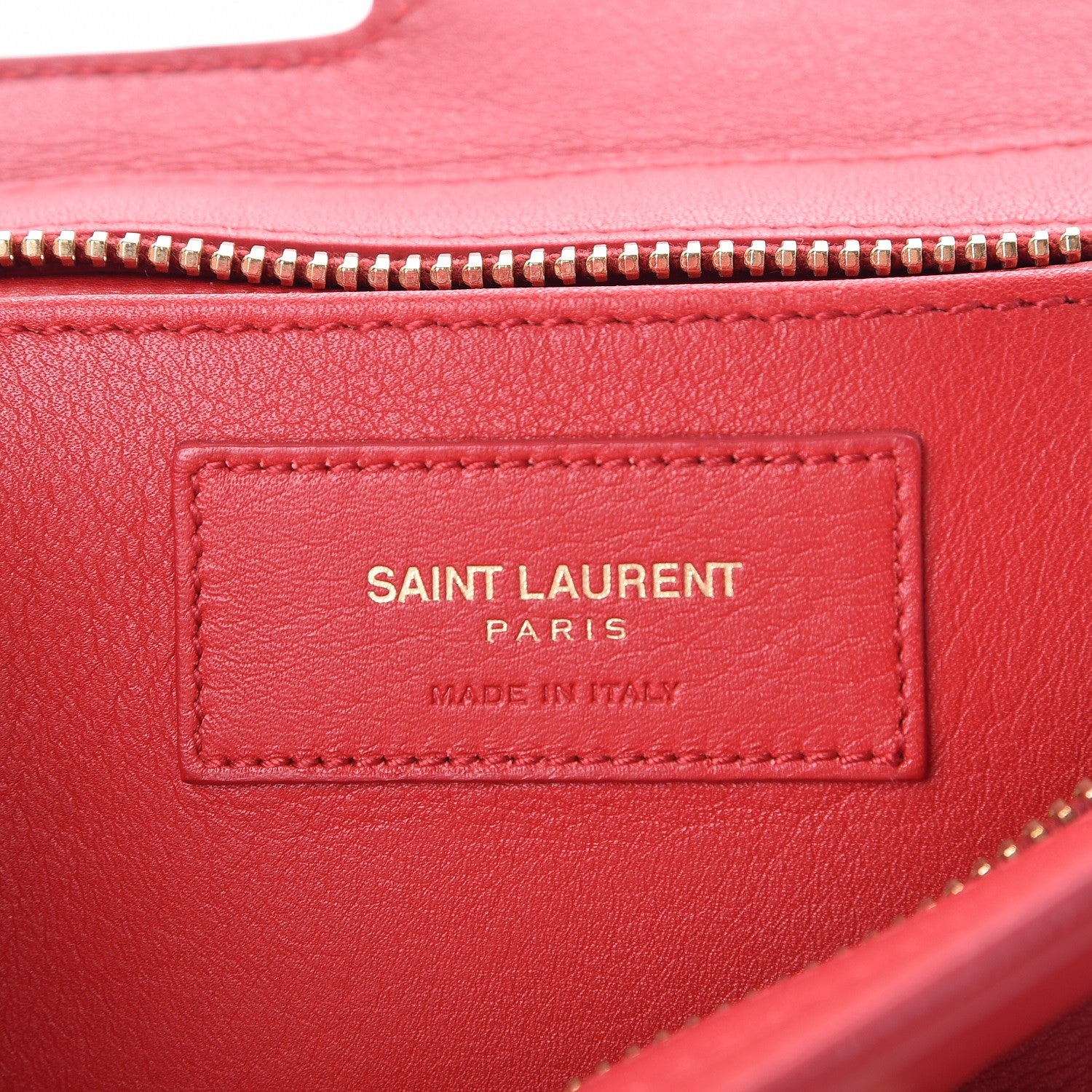 Saint Laurent Calfskin Small Classic Y Cabas Red 6 of 13