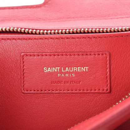 Saint Laurent Calfskin Small Classic Y Cabas Red 6 of 13
