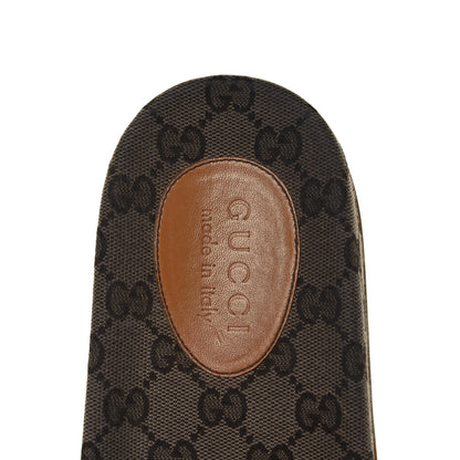 Gucci Canvas GG Monogram Mens Slide Sandals 10 Beige 7 of 9