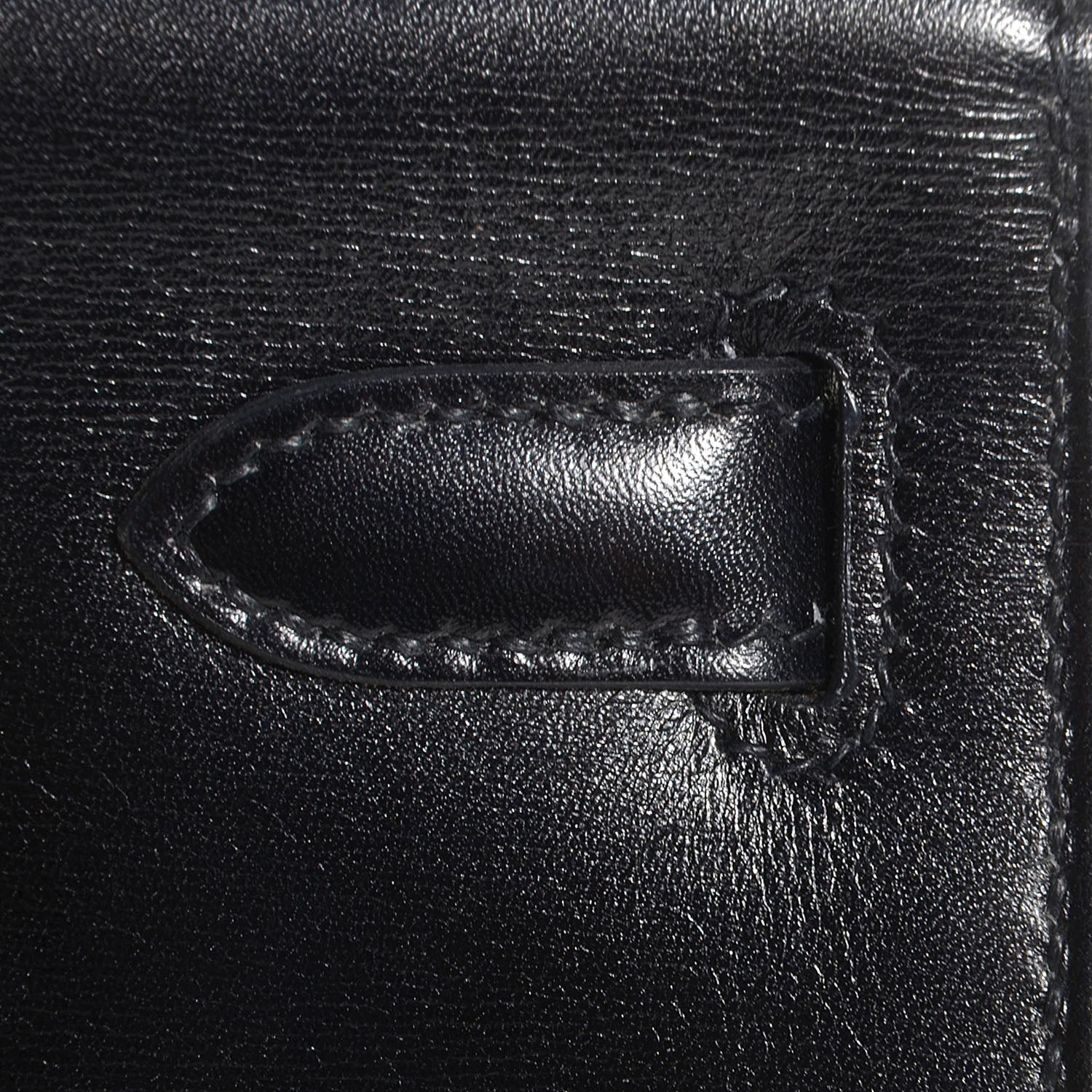Hermes Box Kelly Cut Clutch Black 9 of 13